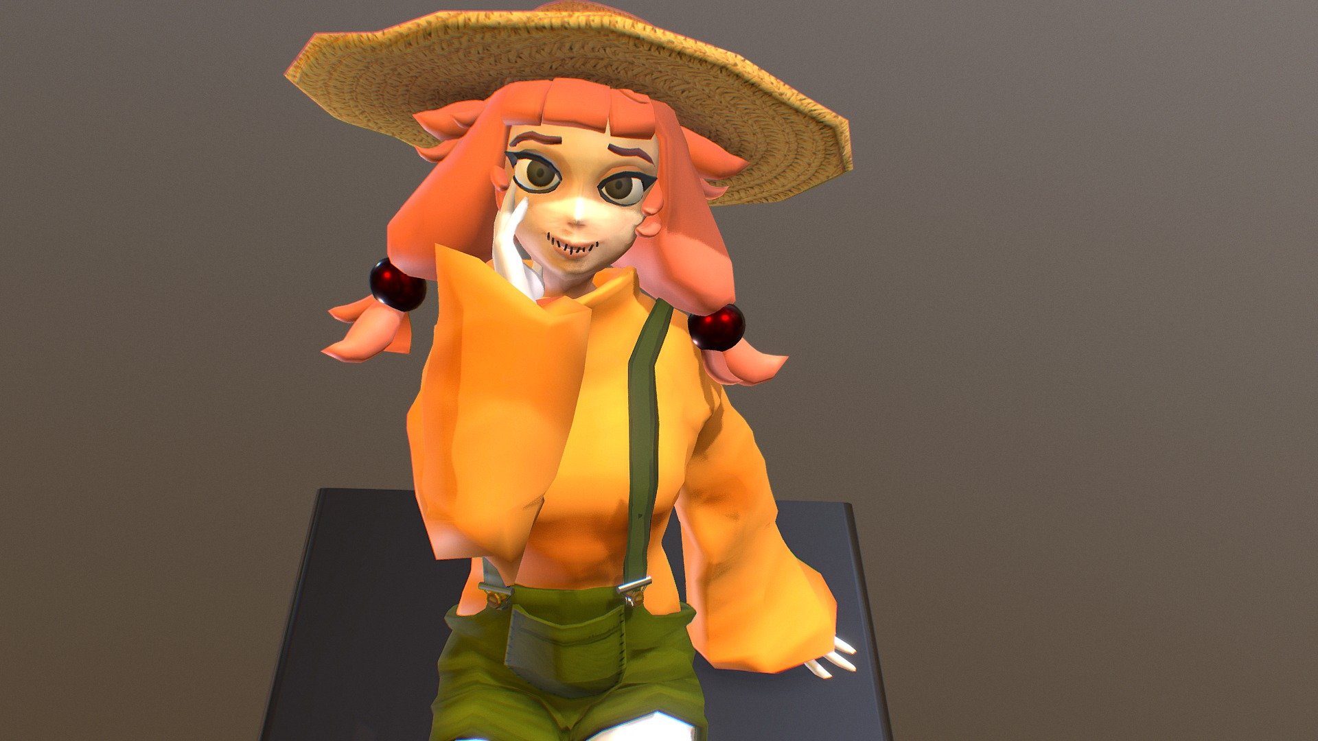 scarecrow girl - Birdie - 3D model by Carly.Simmons 3d model