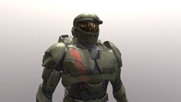Halo Spartan armor, soldier, spartan, halo, weapon, character