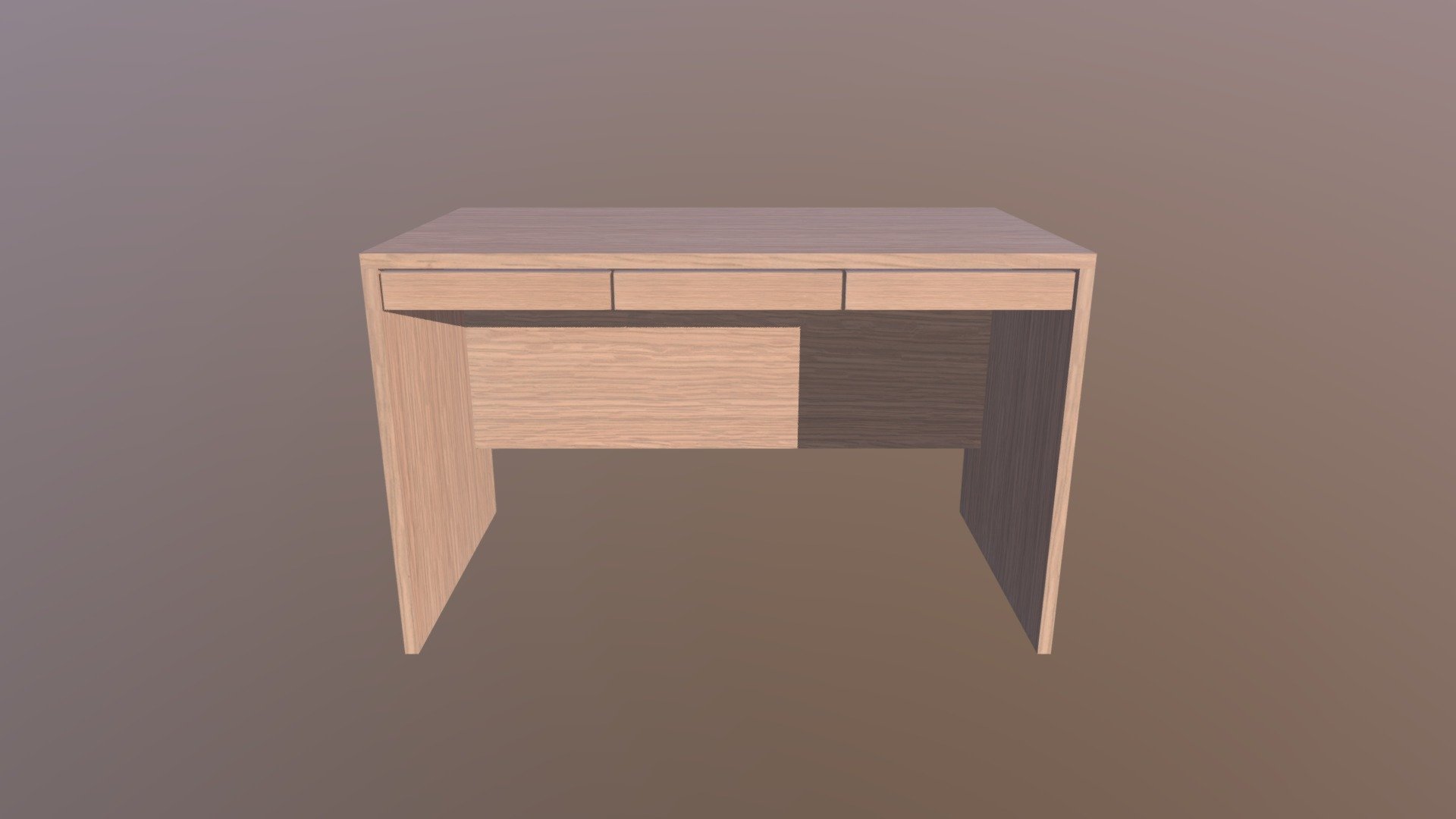 Computer Desk - Computer Desk - Download Free 3D model by felixawani 3d model