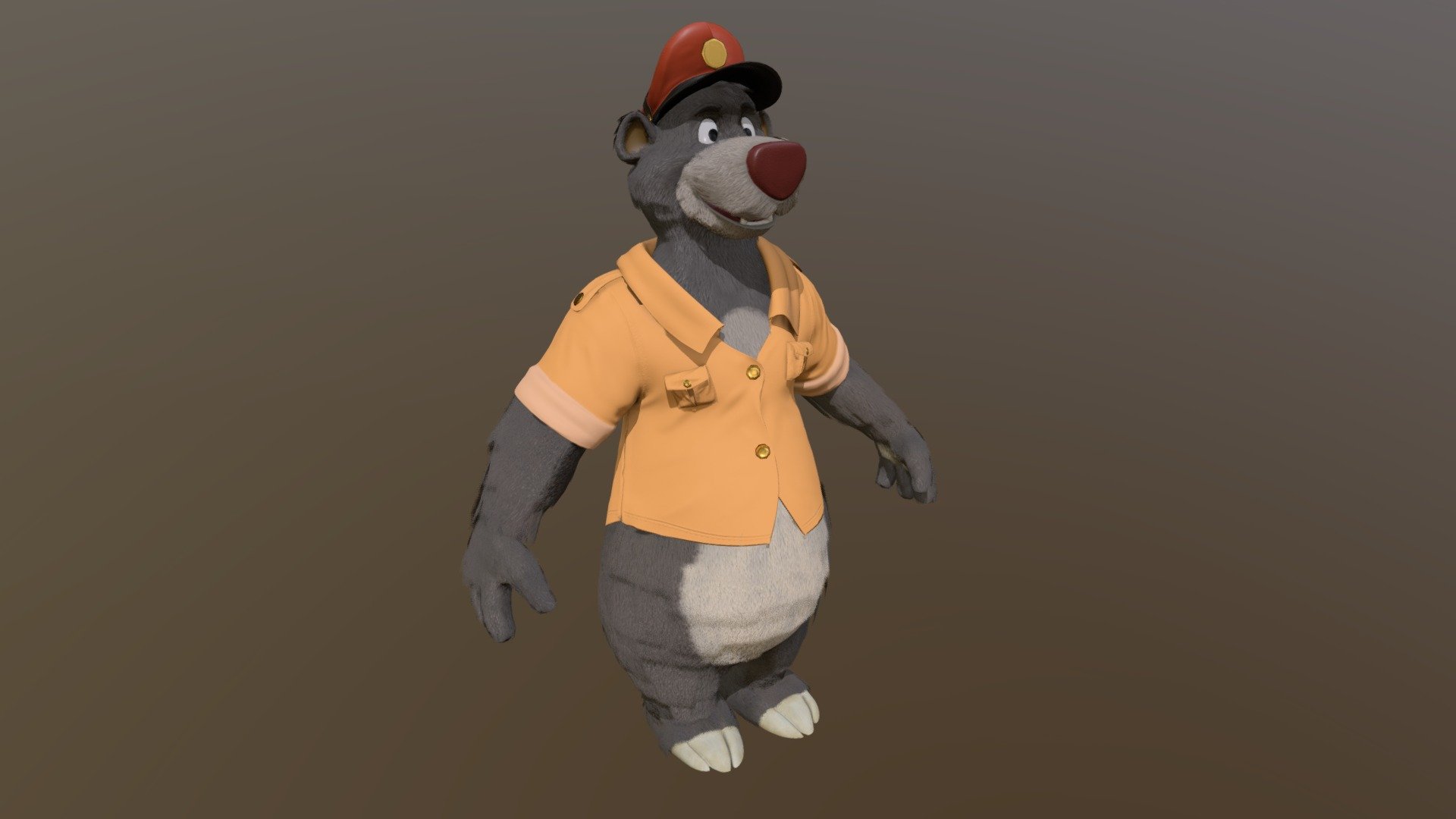 Baloo from Tale Spin
Game model
45 K tris

This character i a propriety of Disney.

Model for study purposes only - Baloo - Low poly - 3D model by Rocky (@RockNBurn) 3d model