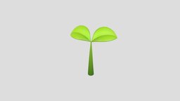 Plant Sprout tree, green, plant, food, mini, grass, little, pot, organic, garden, small, prop, seed, sprout, leaf, herb, farm, nature, vegetable, salad, gardening, growing, seeding, cartoon, noai