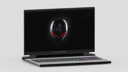New Alienware M17 office, computer, device, pc, laptop, tablet, smart, electronics, equipment, headphone, audio, mockup, smartphone, cellular, android, ios, phone, realistic, cellphone, cheap, earphones, mock-up, render, 3d, mobile, home, screen