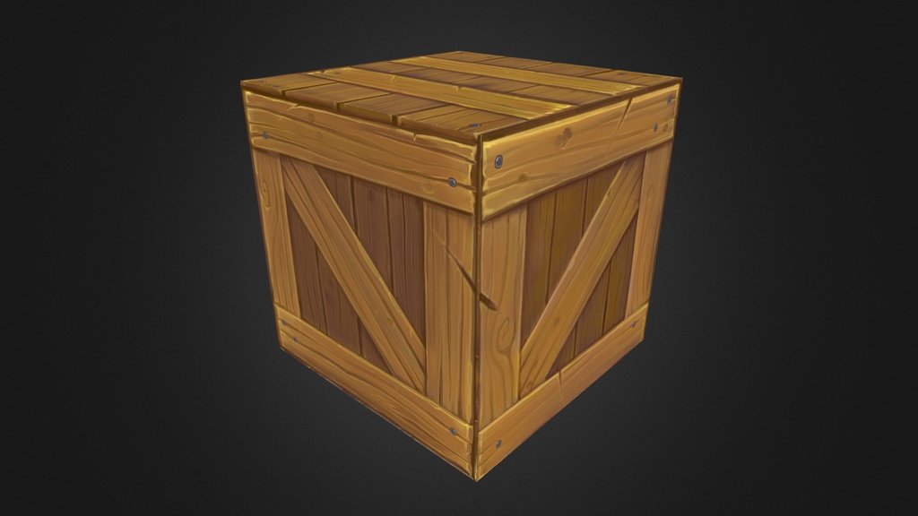 wooden handpainted texture example - wood texture - 3D model by evilsimon 3d model