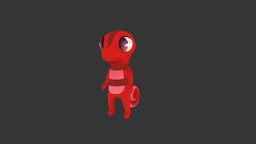 Chacha chameleon, character, asset, game, gameasset, gameready, engineready
