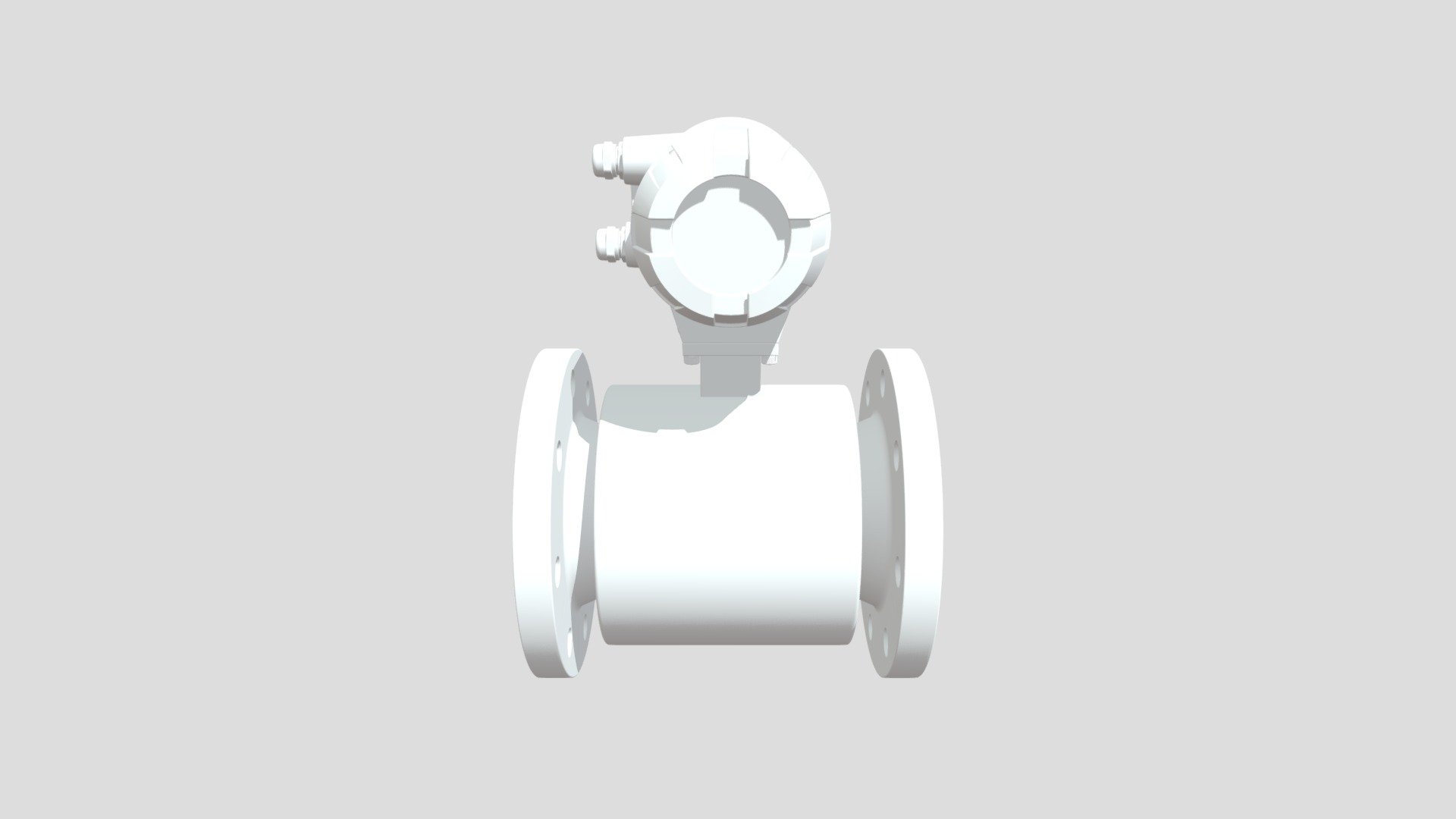 DOWESTON INC.'s FTE-1600 series of standard intelligent electromagnetic flowmeters are designed using Faraday's electromagnetic induction principle. They are used for water flow measurement, with wide range ratio and no pressure loss 3d model