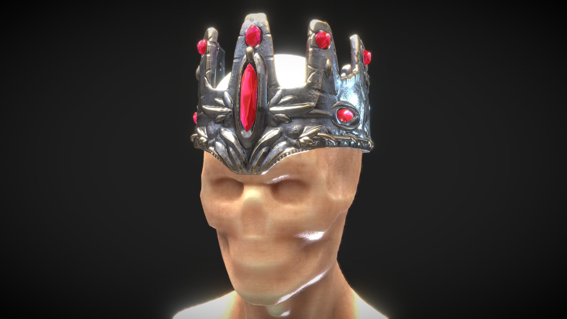 Individual parts ( Head, crown and gems )
Digital painting in 3D Coat
PBR Textures ( 4096 px )
Quad Mesh

by Lucid Dreams visuals

www.luciddreamsvisuals.com.ar - King  Silver Ruby Crown Queen - Buy Royalty Free 3D model by Lucid Dreams (@vjluciddreams) 3d model