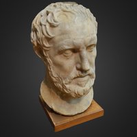 Thucydides greek, ancient, classic, marble, museum, roman, antiquity, classical-antiquity, photoscan, photogrammetry, art