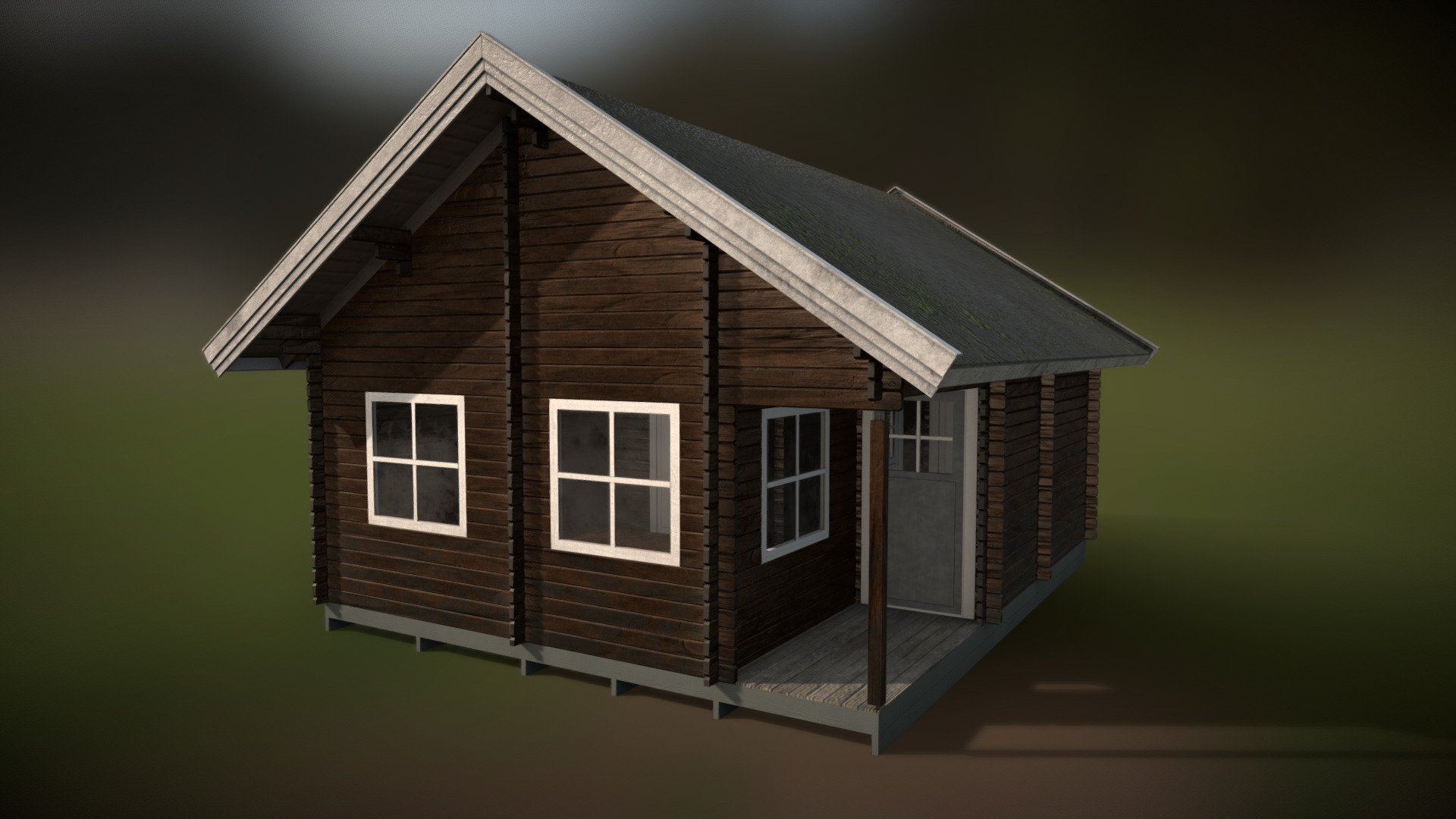 40 m² log cabin.
designed for polhusAB in 2004, named after my sister.
modeled in 3dsMax, textured in substance painter and exported in blender 3d model