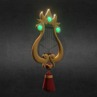 Lyre harp, lyre, bard, weapon