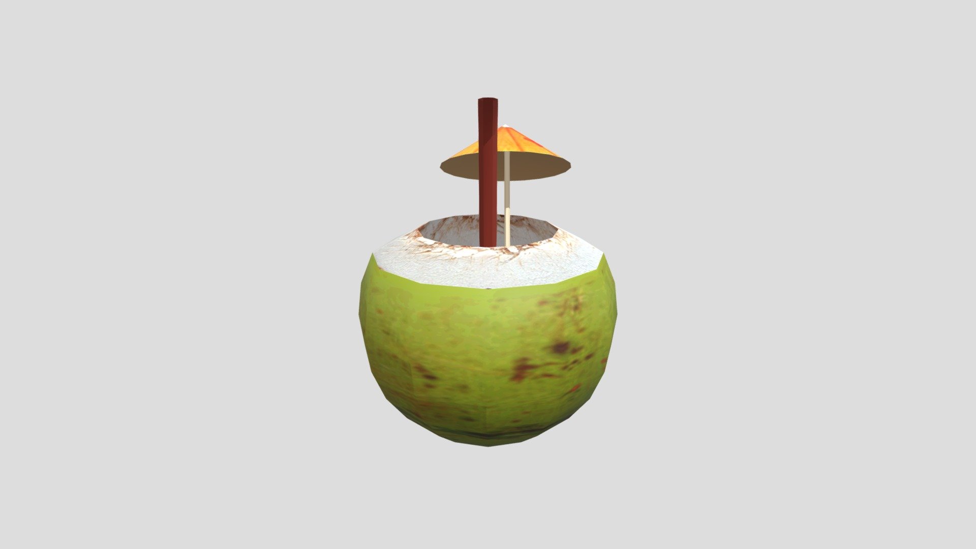 Coconut Drink - Download Free 3D model by Ankita Saha (@ankitasaha) 3d model