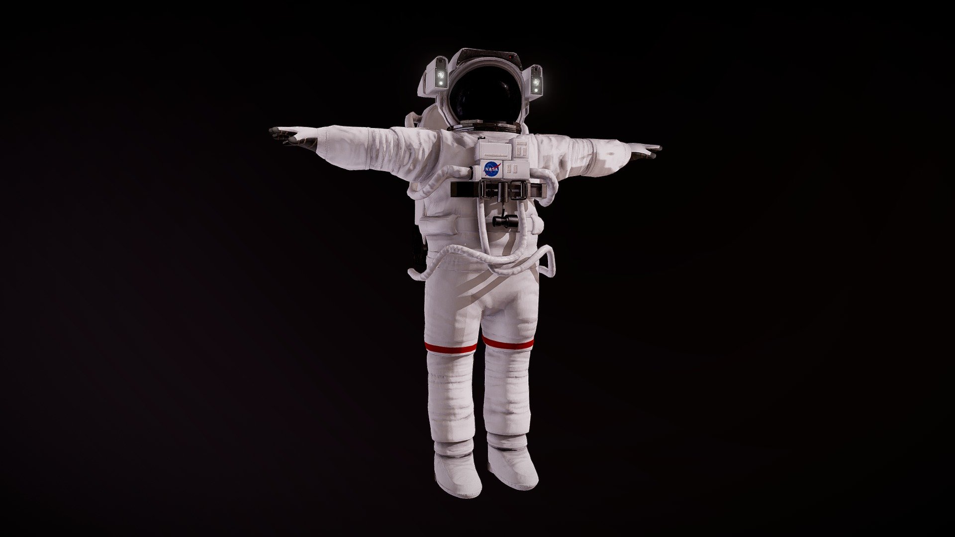 High quality 3D model of a NASA astronaut.

Rigged to work and animate with humanoid systems such as Mixamo and Mecanim (Animations are not included in this pack)

4 sets of 4096x4096 textures, each has Albedo, Normal, Metallic, AO and Emission where needed - NASA Astronaut - 3D model by NoodleStudio 3d model