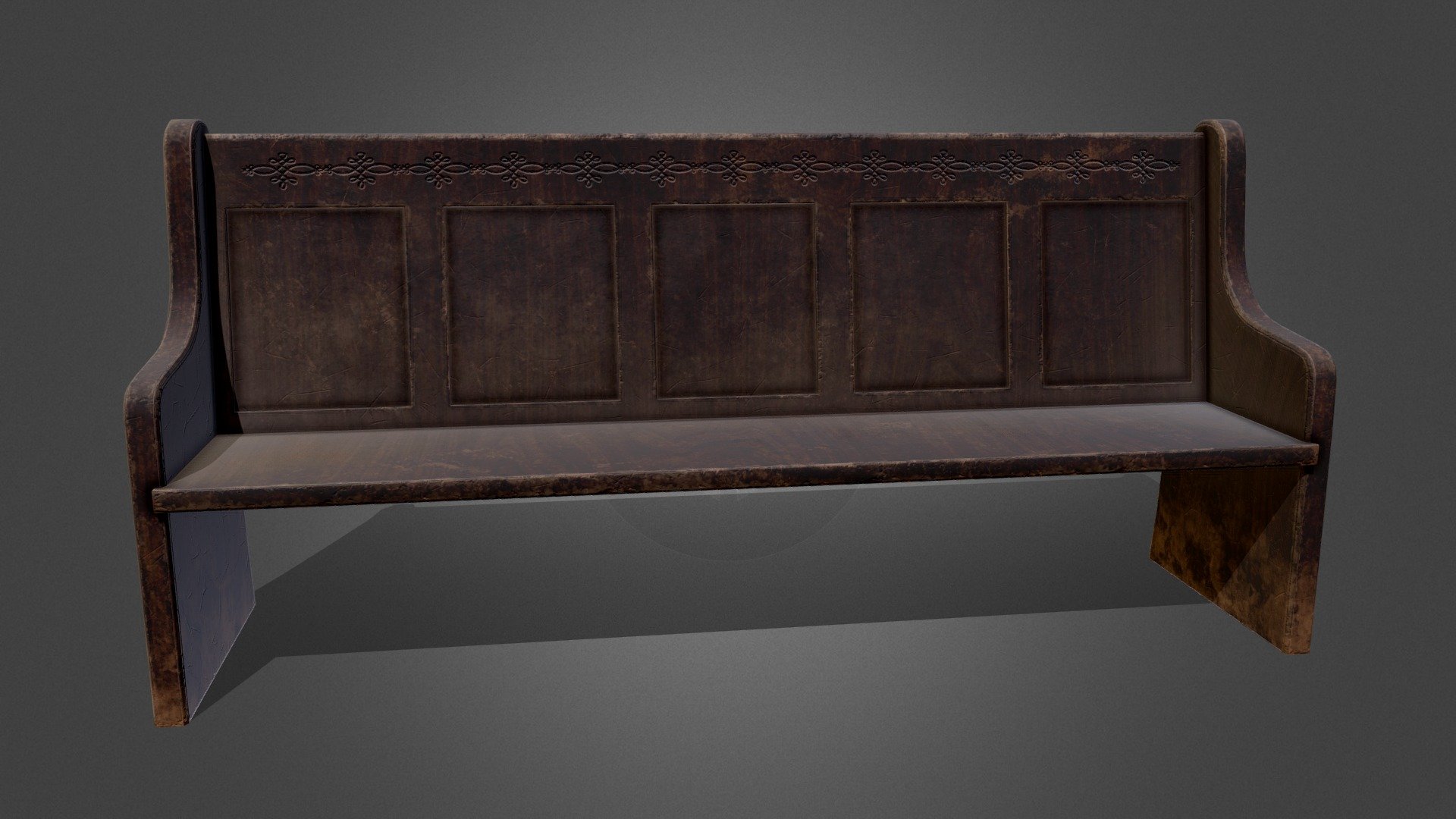 Original design bench.

SOFTWARE — Blender, Substance Painter, RizomUV - Church Pew Bench - Download Free 3D model by Amatsukast 3d model