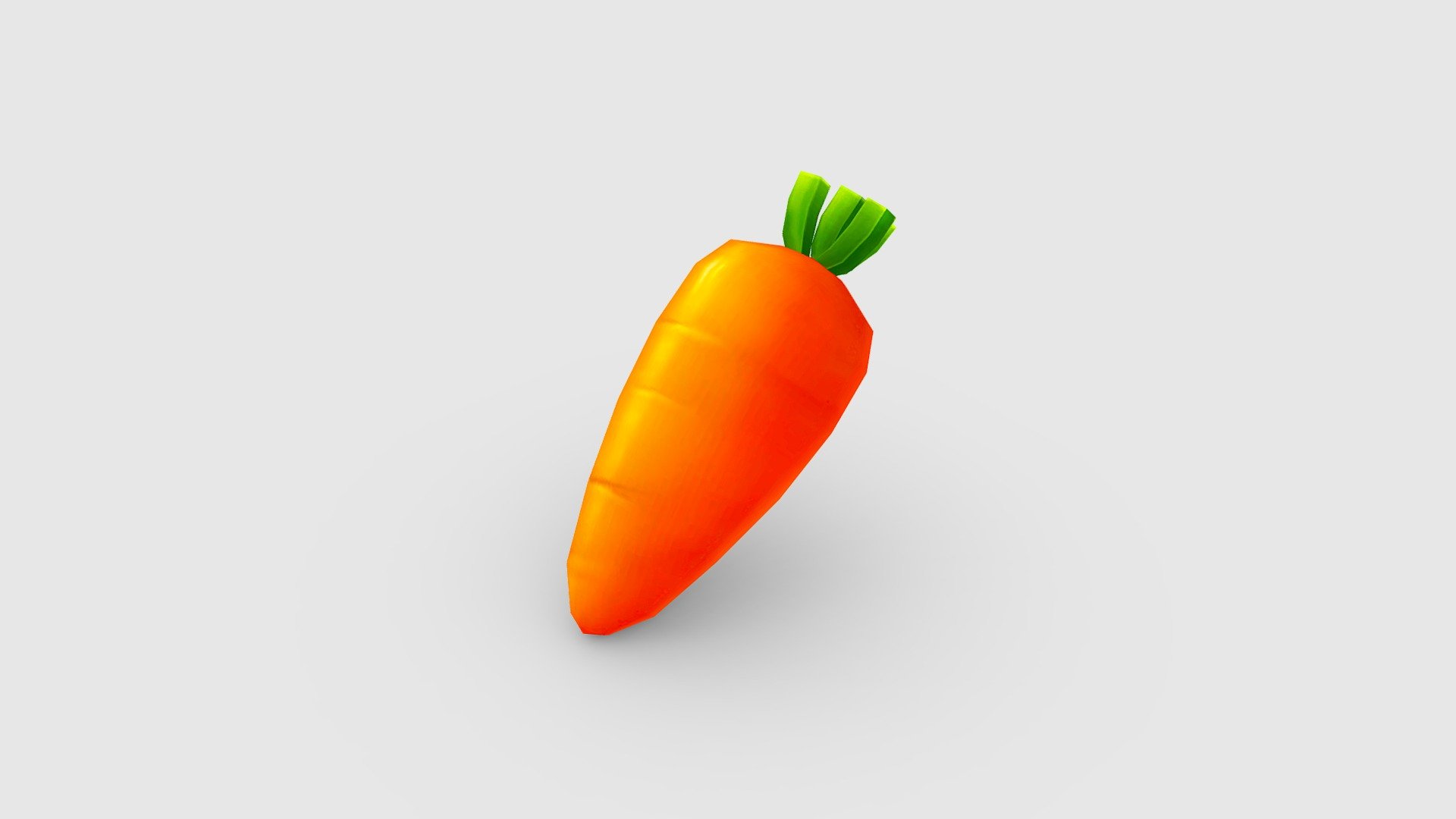 Cartoon carrot - three leaves - Cartoon carrot - three leaves - Buy Royalty Free 3D model by ler_cartoon (@lerrrrr) 3d model