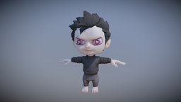 2d to 3d chibi, boy, character, male