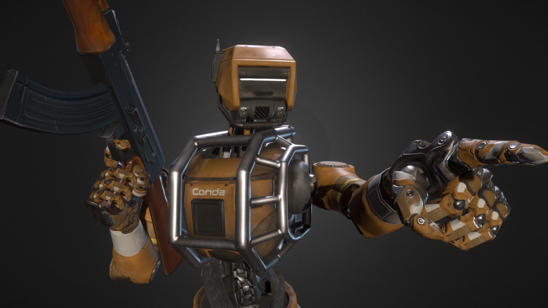 Character I made for our fps game while attending The Game Assembly 3d model