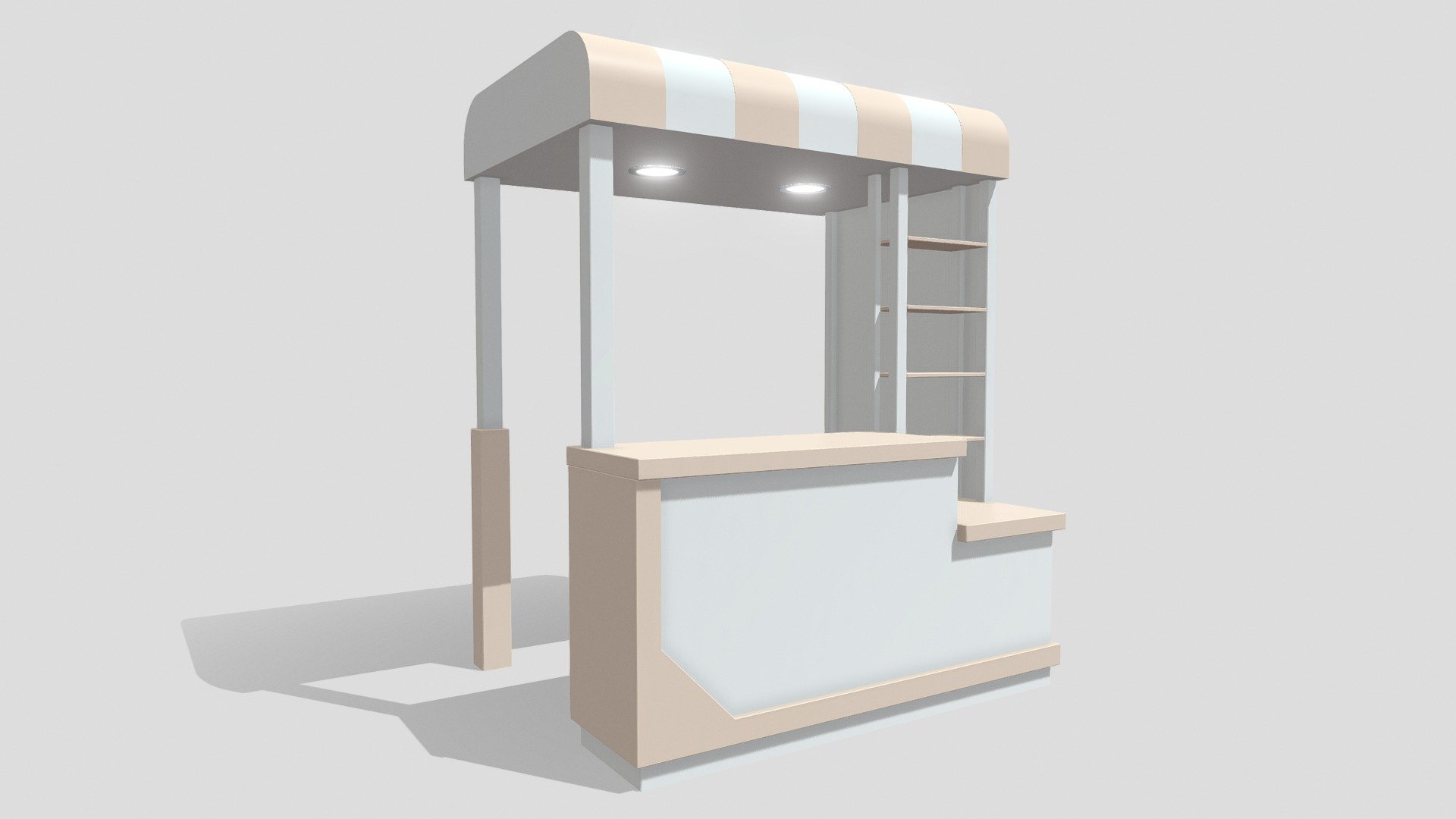 Pop Up Stall

Measurements:




1.80m x 1.50m x 2.25m (L,W,H)

IMPORTANT NOTES:




This model does not have textures or materials, but it has separate generic materials, it is also separated into parts, so you can easily assign your own materials.

Model units are on meters.

If you have any questions about this model, you can send us a message 3d model