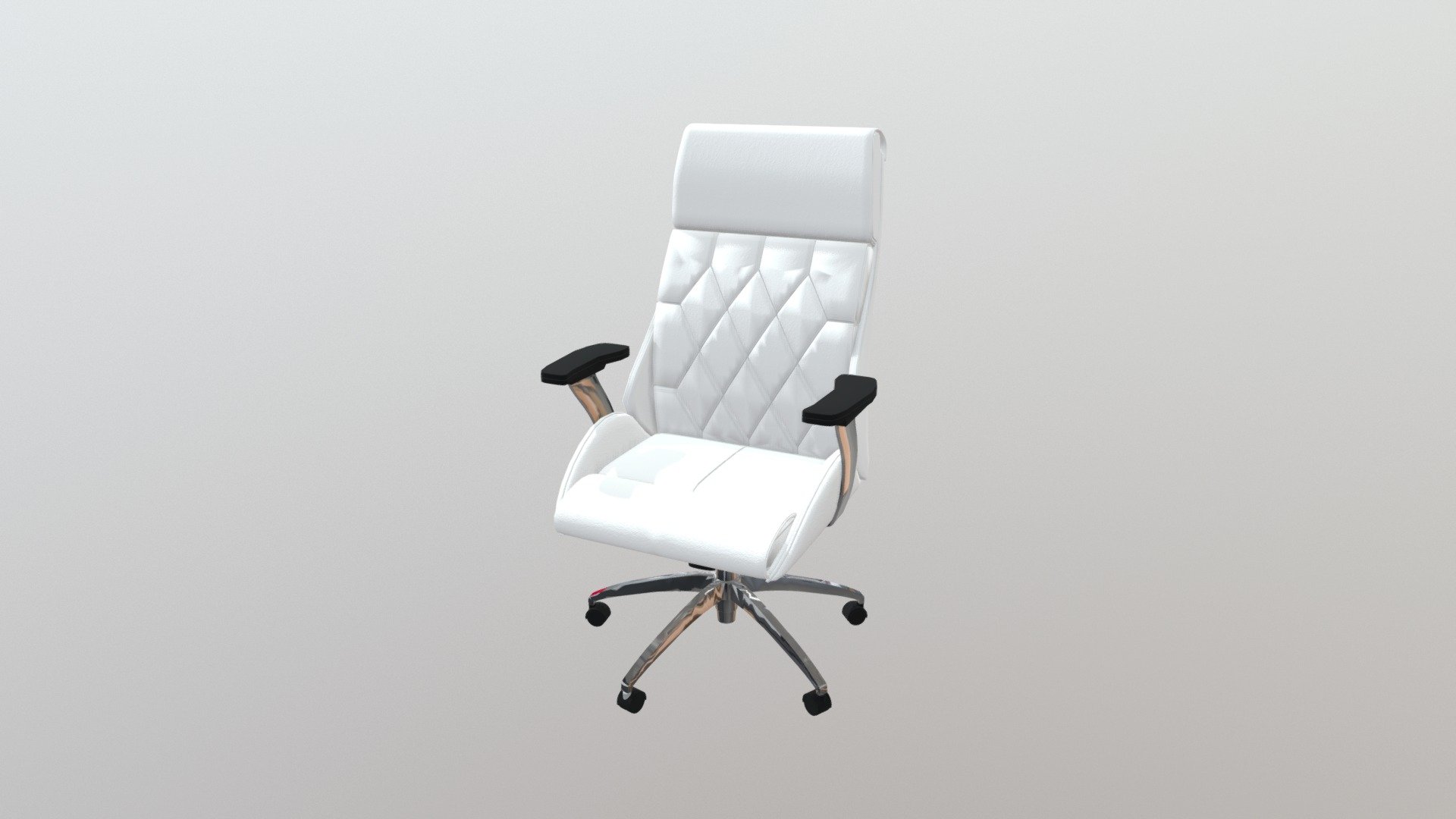 Be the leader of your desk with the Boutique Office Chair. Features leatherette wrapped seat and tufted back cushion with chrome frame. Adjustable height and tilt. www.zuomod.com/boutique-office-chair-white - Boutique Office Chair White - 205891 - Buy Royalty Free 3D model by Zuo Modern (@zuo) 3d model