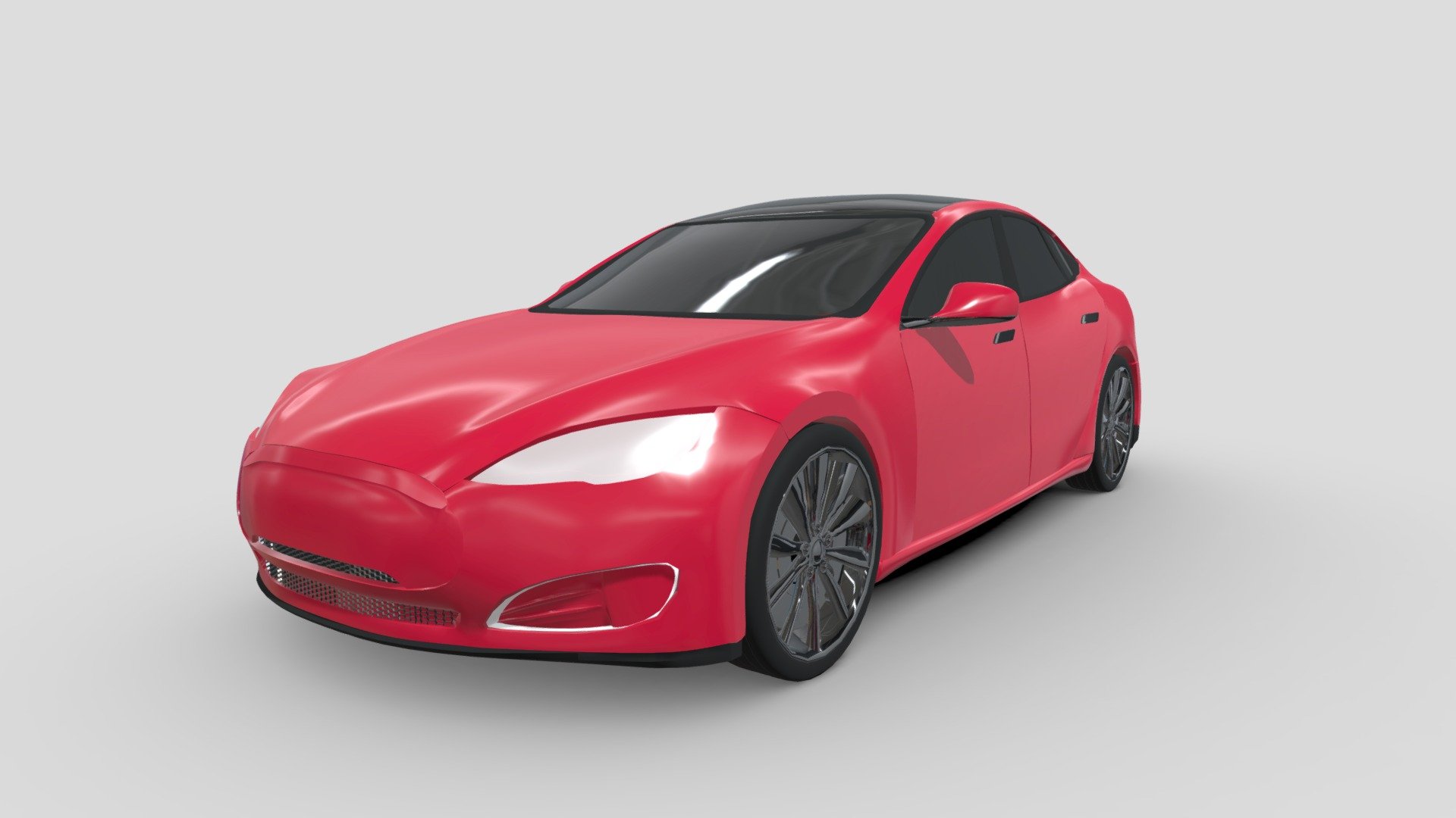 Tesla Model S - Tesla Model S - Buy Royalty Free 3D model by Sengchor 3d model