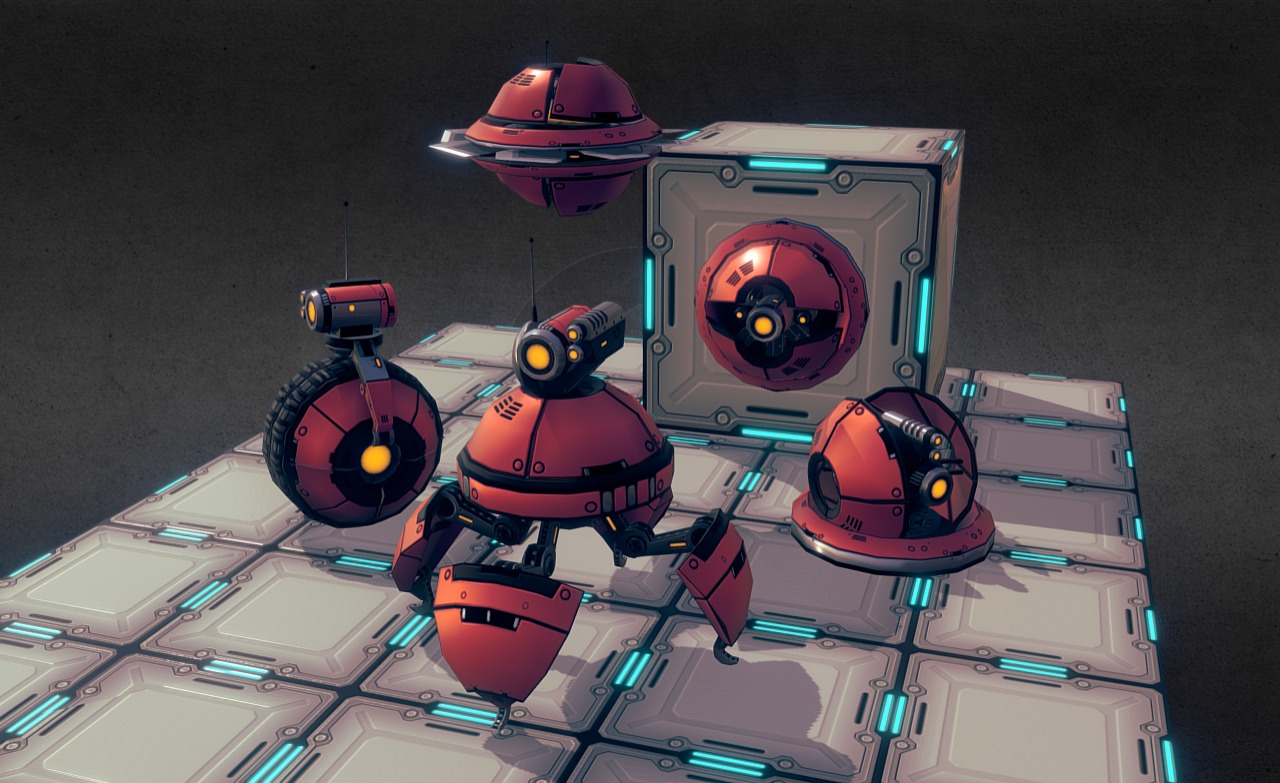 Robots from my Asset Store pack &ldquo;Bad Bots
