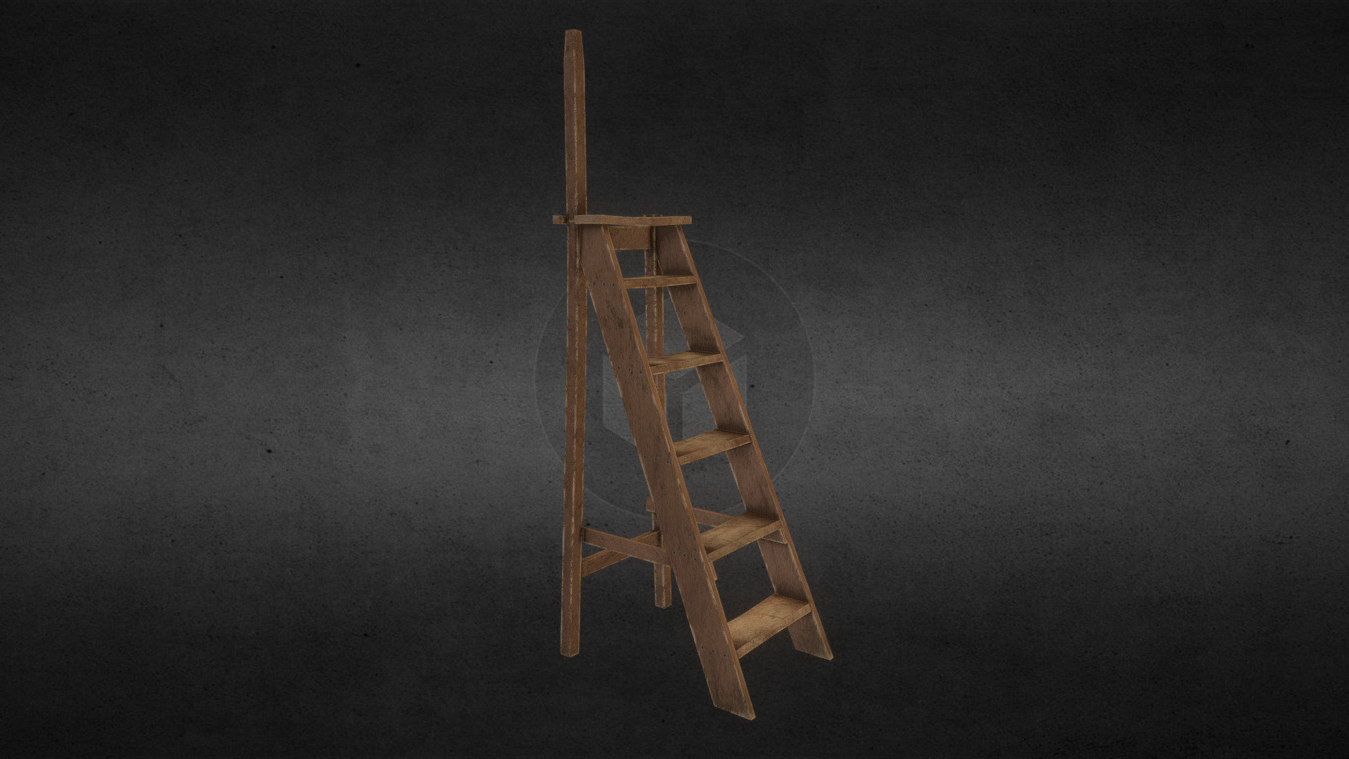 old ladder - 3D model by nickschrama 3d model