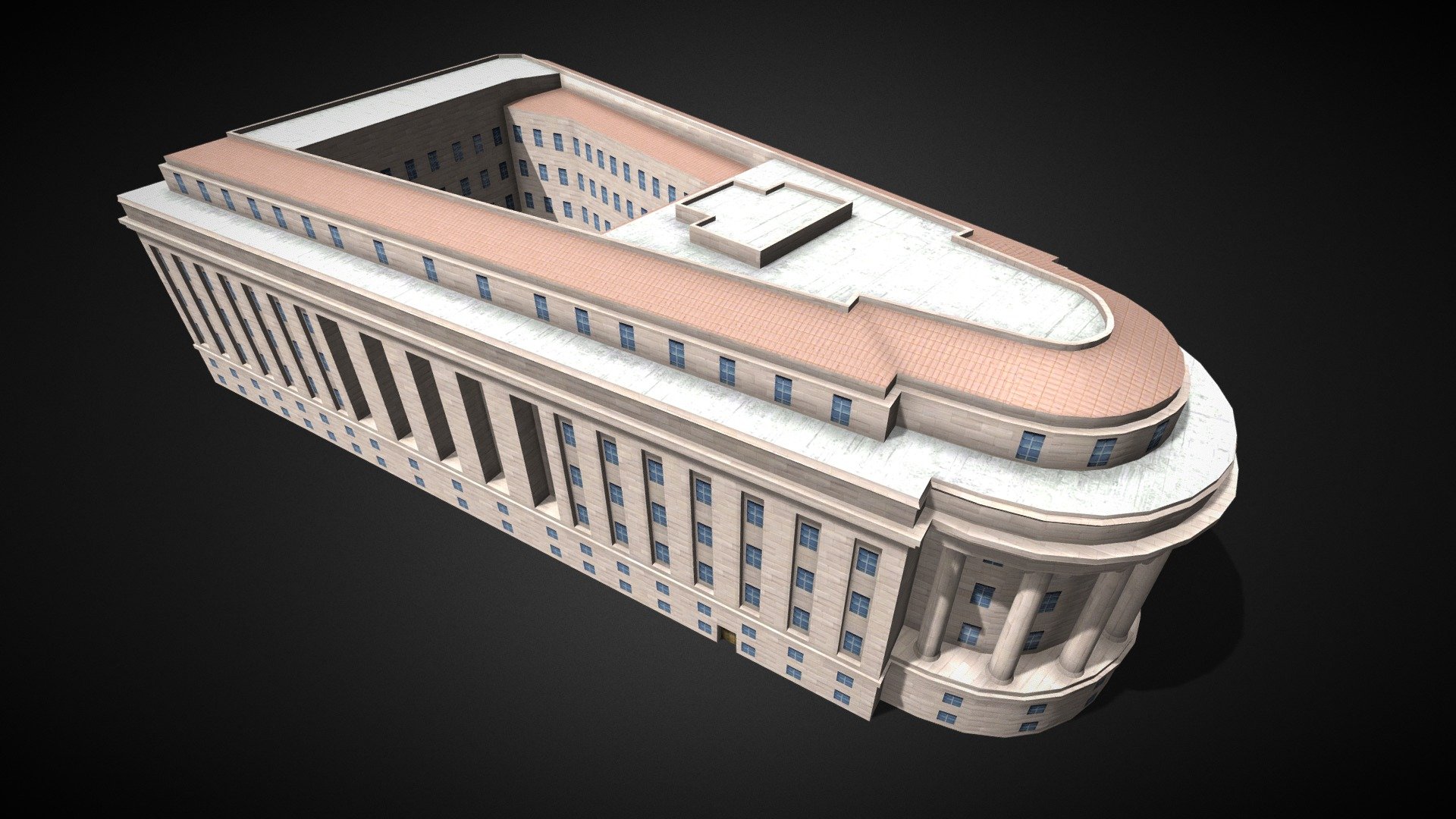 Material:4
Textures:1024x1024 - Federal Trade Commission Library Low Poly - 3D model by Ruslan Malovsky (@malovsky) 3d model
