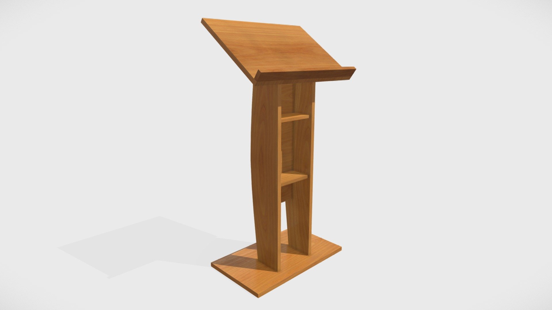 This is a 3D model of Lectern - Pulpit




Made in Blender 3.x (PBR Materials) and Rendering Cycles.

Main rendering made in Blender 3.x + Cycles using some HDR Environment Textures Images for lighting which is NOT provided in the package!

What does this package include?




3D Modeling of Lectern - Pulpit

2K and 4K Textures (Base Color, Normal Map, Roughness)

Important notes




File format included - (Blend, FBX)

Texture size - 2K and 4K

Actual measurements

Uvs non - overlapping

Polygon: Quads

Centered at 0,0,0

In some formats may be needed to reassign textures and add HDR Environment Textures Images for lighting.

Not lights include

Renders preview have not post processing

No special plugin needed to open the scene.

If you like my work, please leave your comment and like, it helps me a lot to create new content. If you have any questions or changes about colors or another thing, you can contact me at we3domodel@gmail.com - Lectern - Pulpit - Buy Royalty Free 3D model by We3Do (@we3DoModel) 3d model