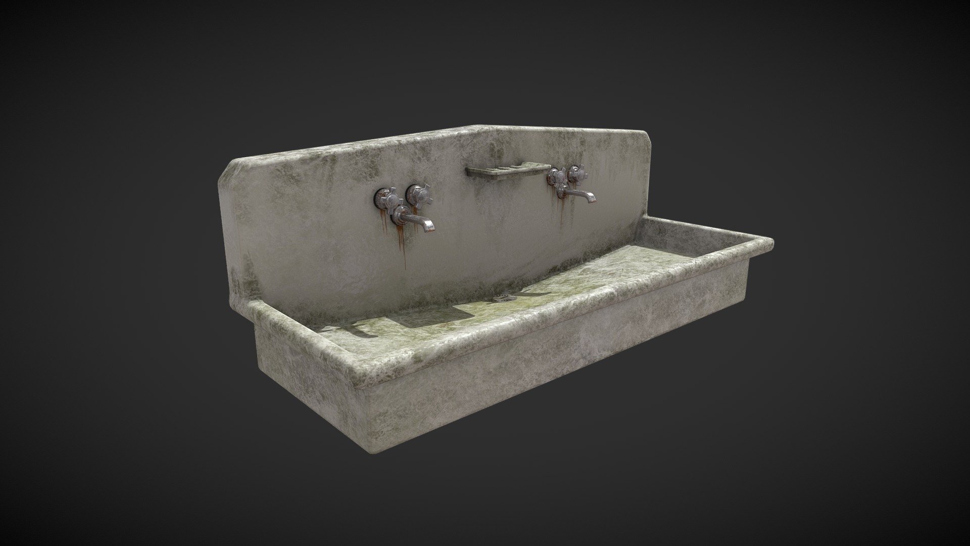 Washbasin used for my school project in an old hospital 3d model