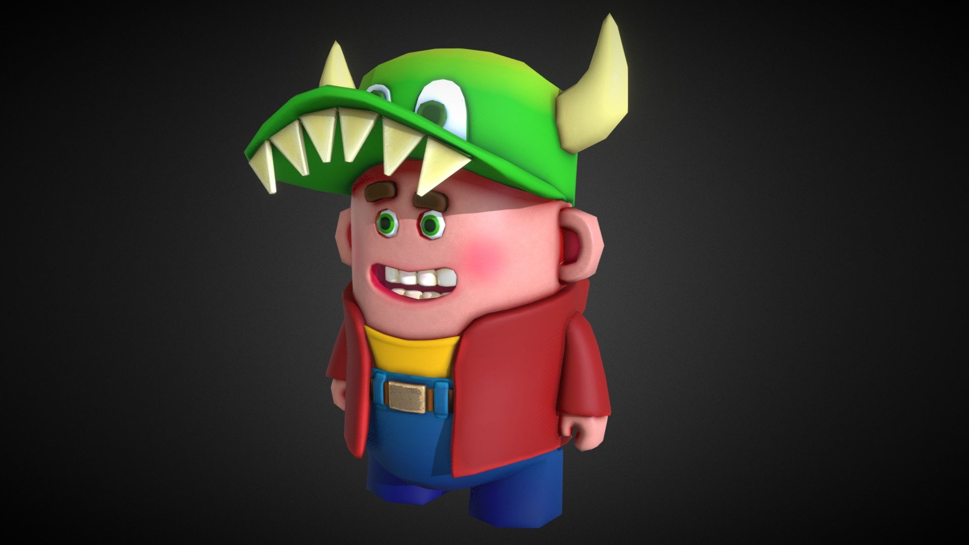 Trying something a bit different with substance and keeping it cleant for the most part and really pushing the colours and use of the curvature and ambiant occlusion maps. Still WIP:) - Lil Monsta - 3D model by martinMCGREGOR 3d model