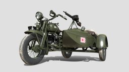 Kurogane Type 95 japan, moto, motorcycle, vechicle, military-vehicle, model
