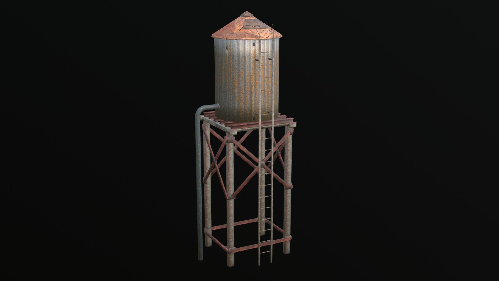 Just a basic Water Tank. Let me know what you think and where I can improve. Have a nice day! :D - Water Tank - 3D model by alston_gomes 3d model