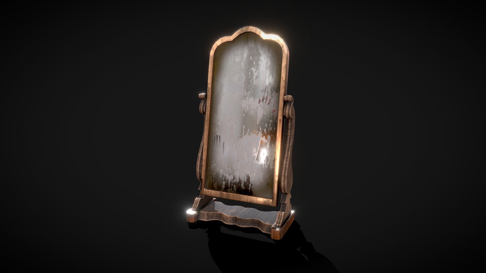 Old Mirror - Buy Royalty Free 3D model by Karolina Renkiewicz (@KarolinaRenkiewicz) 3d model