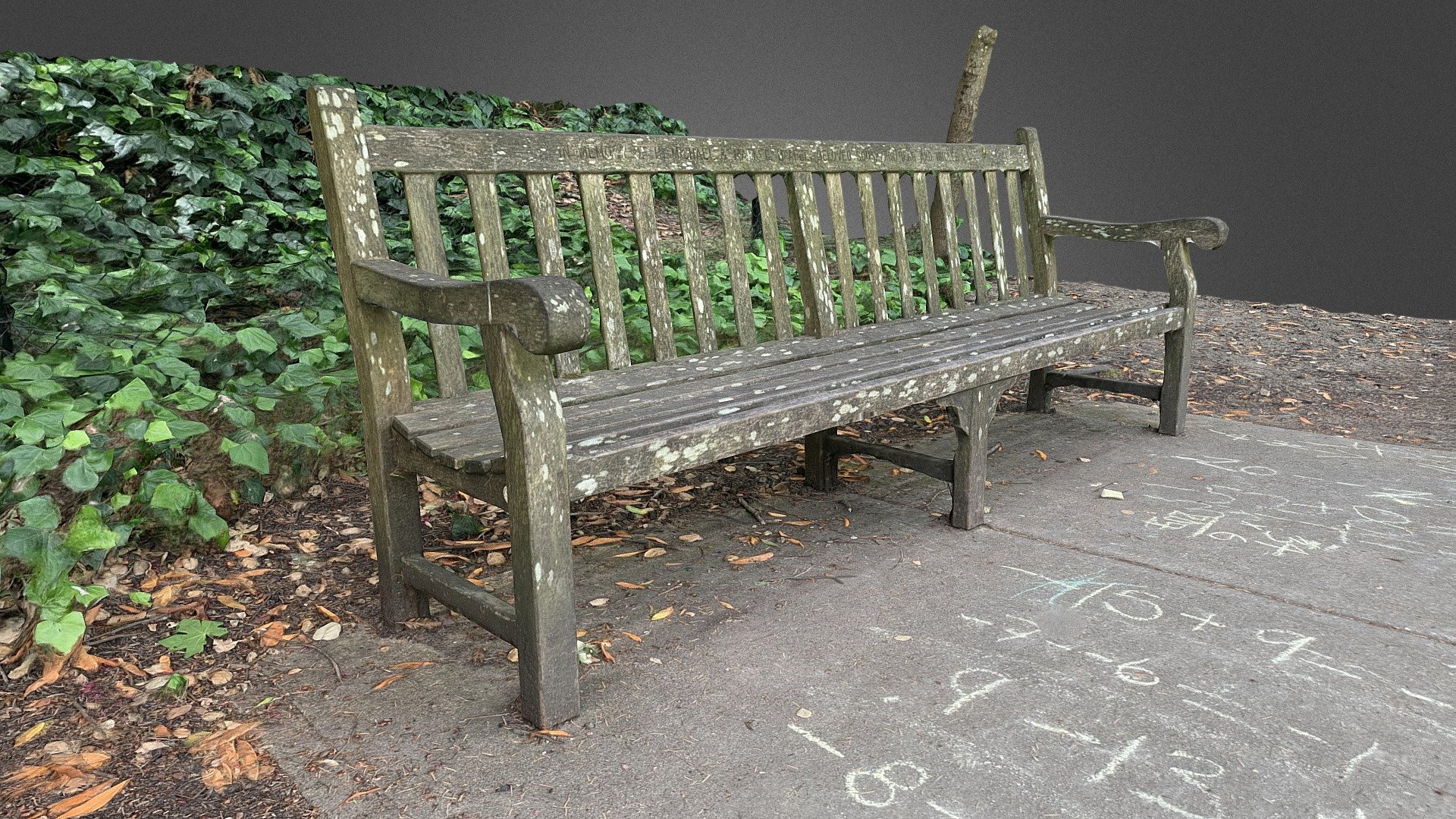 Bench at a local park. Photographed with an iPhone 10 and processed in Reality Capture. 

164 Total Images 3d model