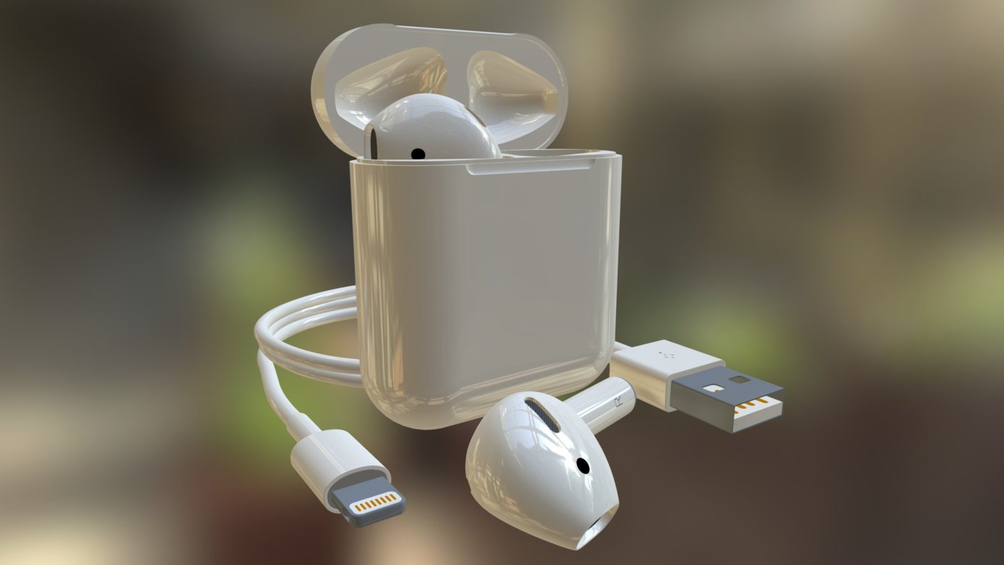 High quality model of AirPods. Photo real model to any of your rendering projects.   Buy a model you can follow this link -  -link removed-  File Formats: 3ds Max 2014 (V-Ray), 3ds Max 2011 (V-Ray), Cinema4D, OBJ, 3DS, FBX    All Objects - P:71700 V:70501 - Apple AirPods 3D model - 3D model by Vladimir Obshansky (@obshansky) 3d model