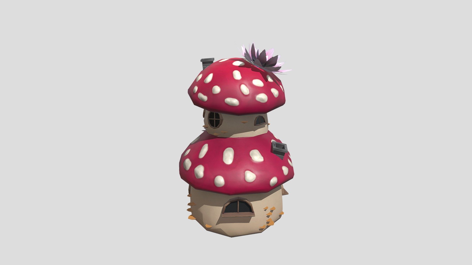 Mushroom house for envoroment art assignment. Modeled in maya, detailed in zbrush and textured in substance painter 3d model