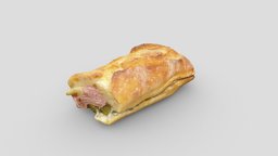 Petit parisien Gainsbourg Sandwich ham, sandwich, jambon, gainsbourg, metashape, agisoft, 3dscan, parisien