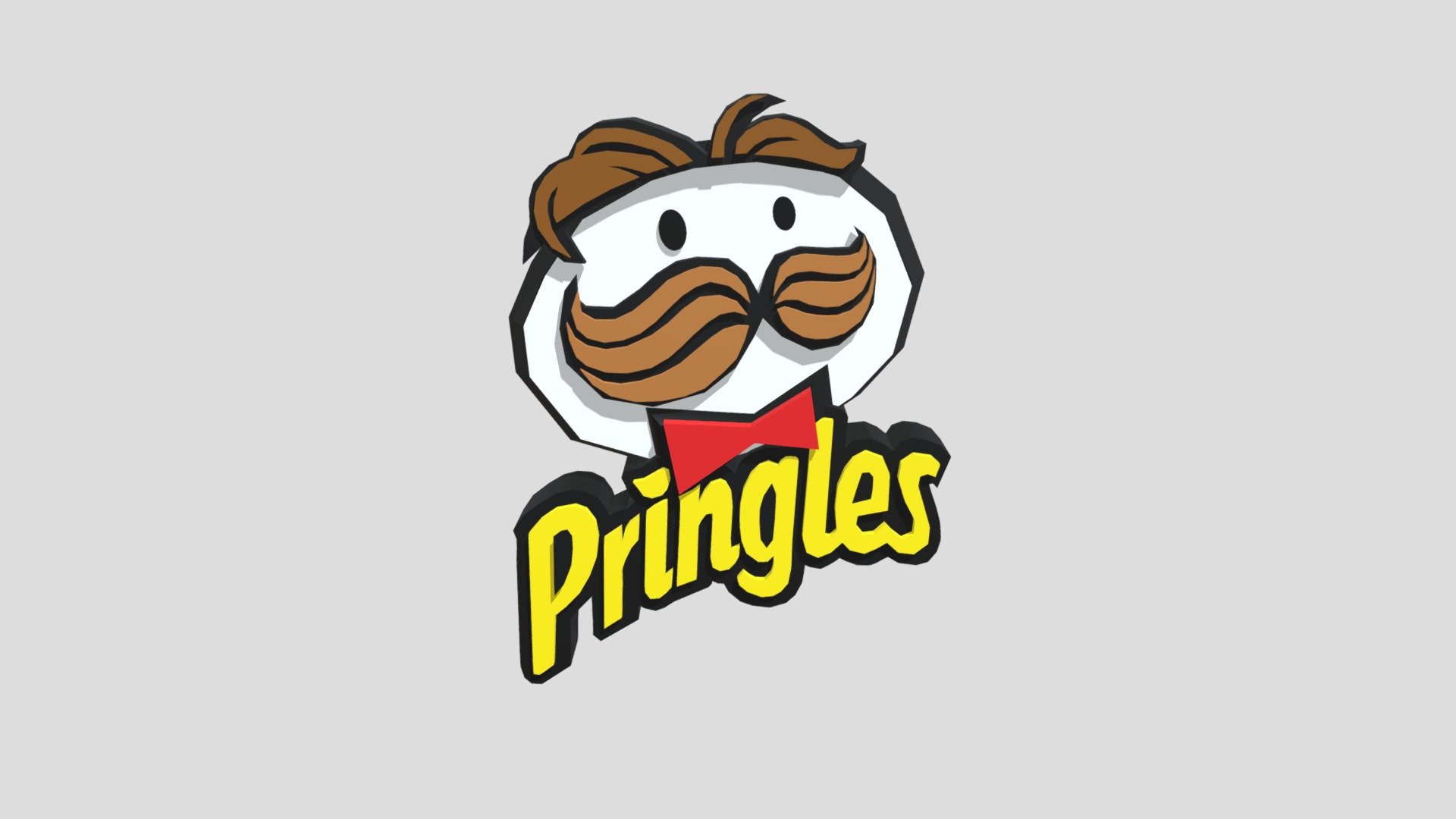 Logo de Pringles - Pringles - Download Free 3D model by hebarreraco 3d model