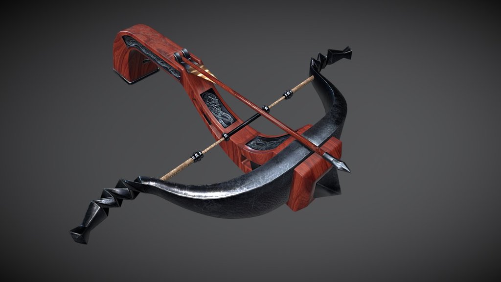 3D-Masterclass practice inspired by Skellige in Witcher 3 - Crossbow - 3D model by esok 3d model