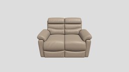 Loveseat Sofa cushion, sofa, leather, stylised, livingroom