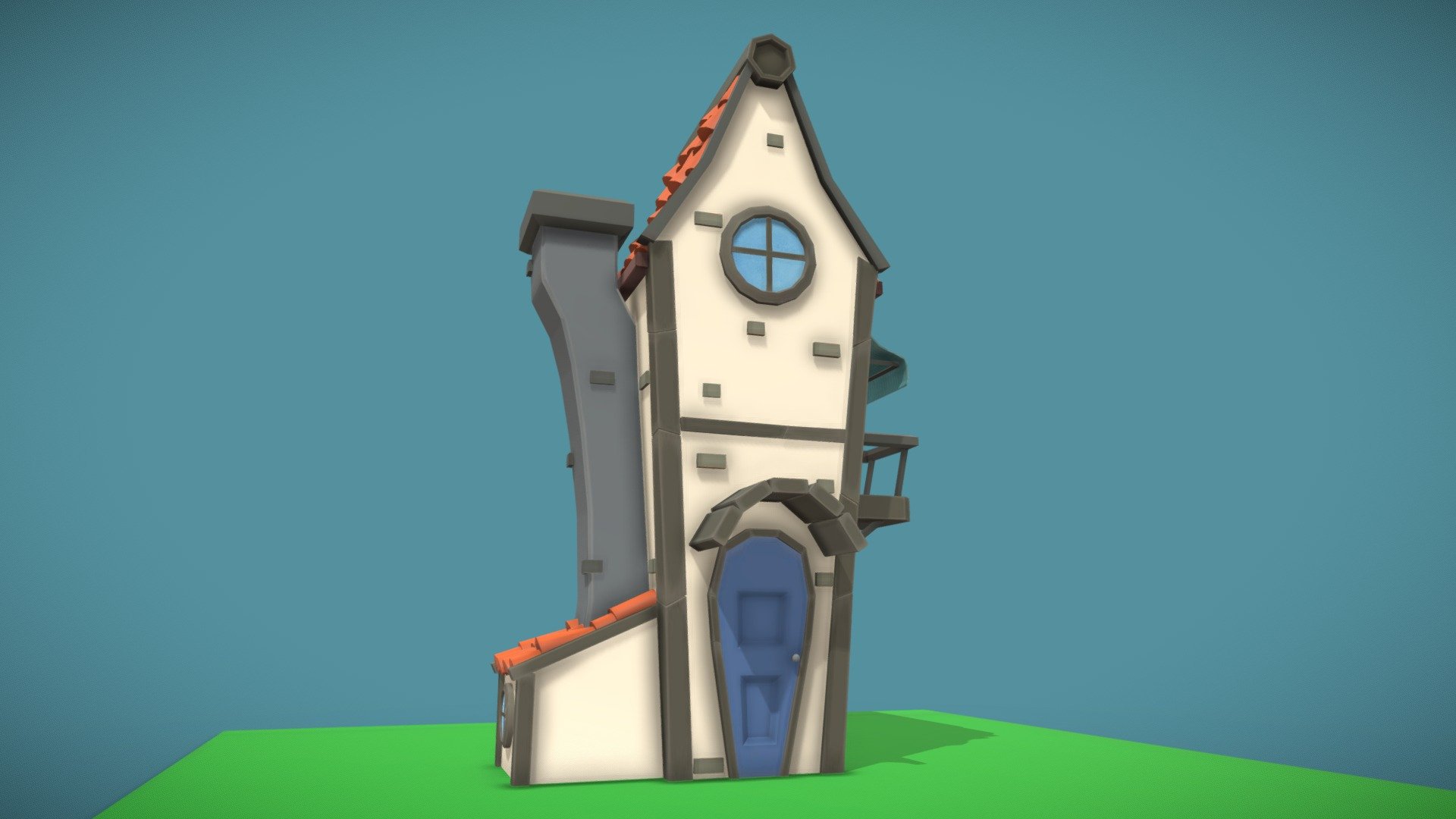 A low poly stylized house i modelled in Maya and textured in Substance Painter, took me around 6 hours to fully complete, hope you like it, any feedback is appreciated 3d model