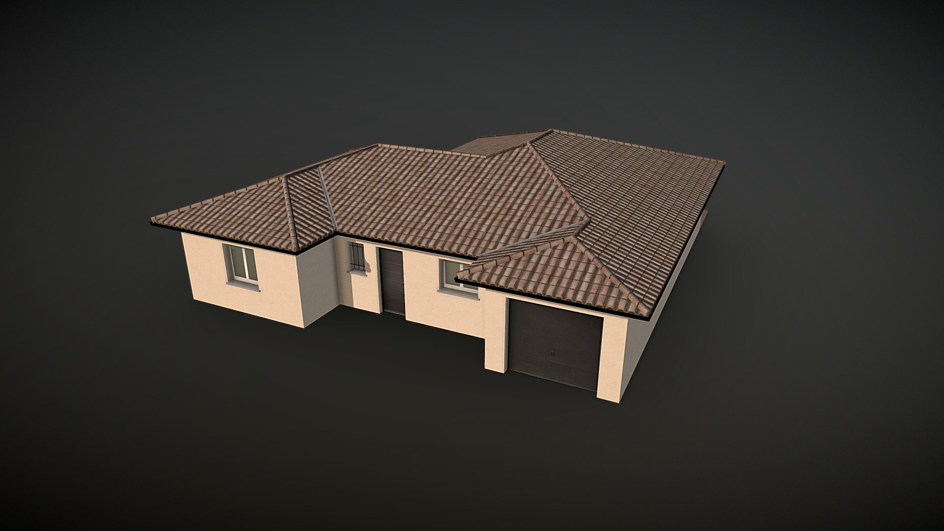 A typical French house with a wooden terrace.

Asset for the game Cities:Skylines 3d model