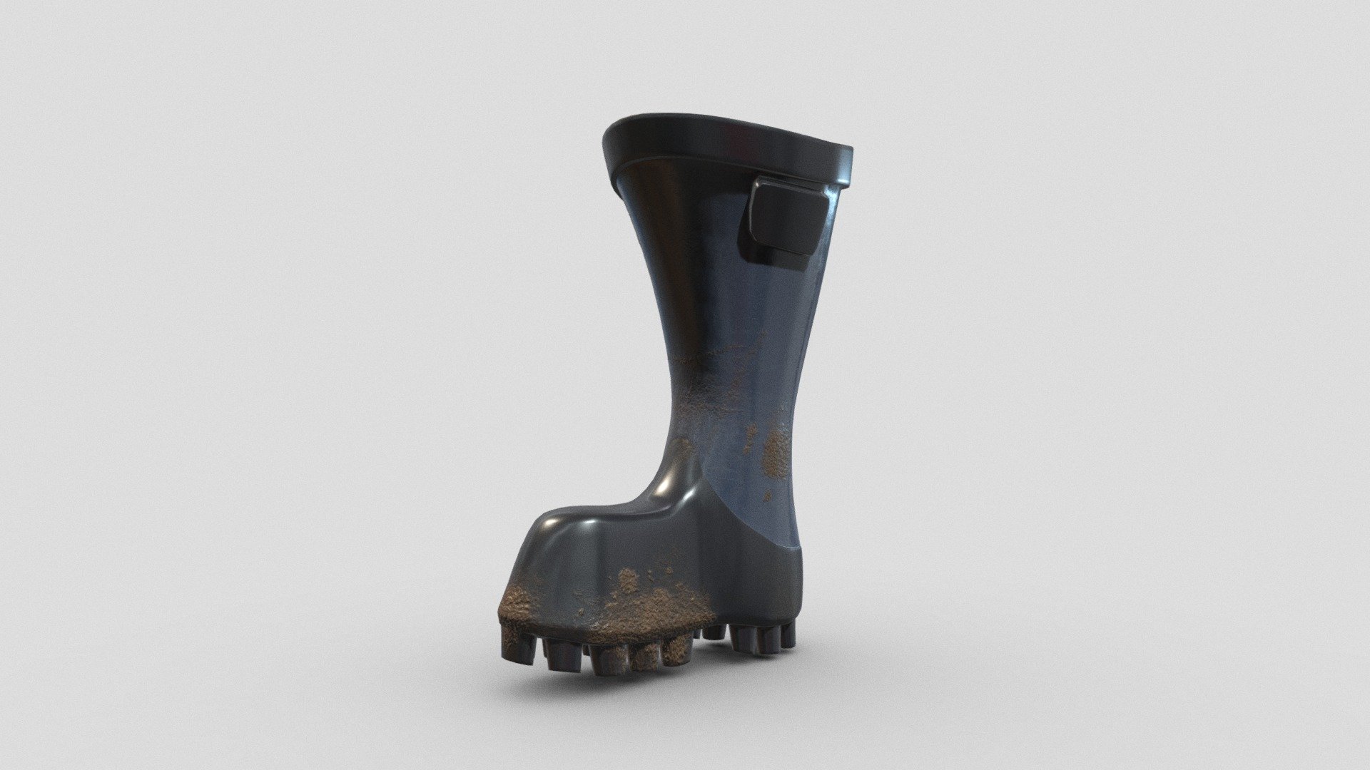 A stylized 3D boot based of a concept image by Ilka Hesche 3d model