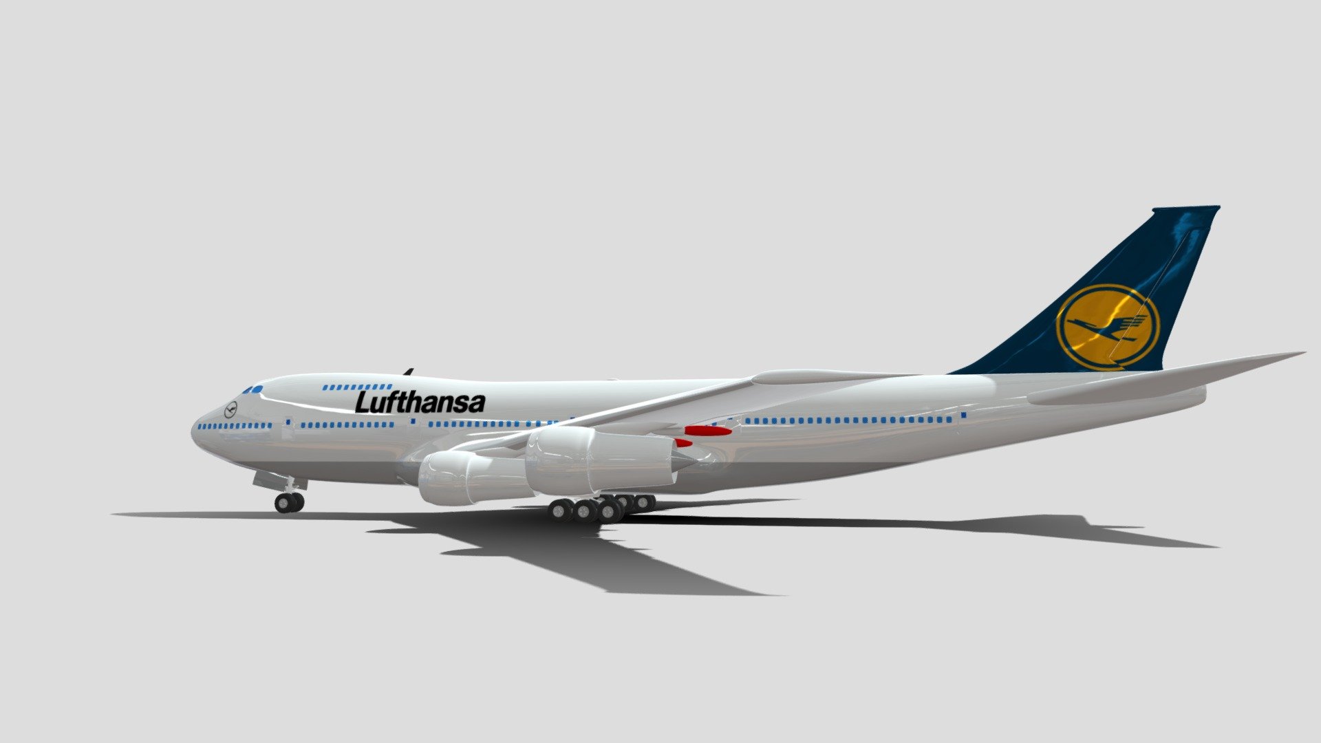 Boeing Lufthansa - Boeing Lufthansa - Buy Royalty Free 3D model by Emilio.Gallo 3d model