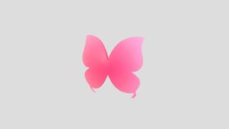 Symbol002 Butterfly object, symbol, toy, pendant, ornament, item, butterfly, pink, graphic, print, nature, emoji, various, cartoon, art, model, animal, decoration, wing, noai