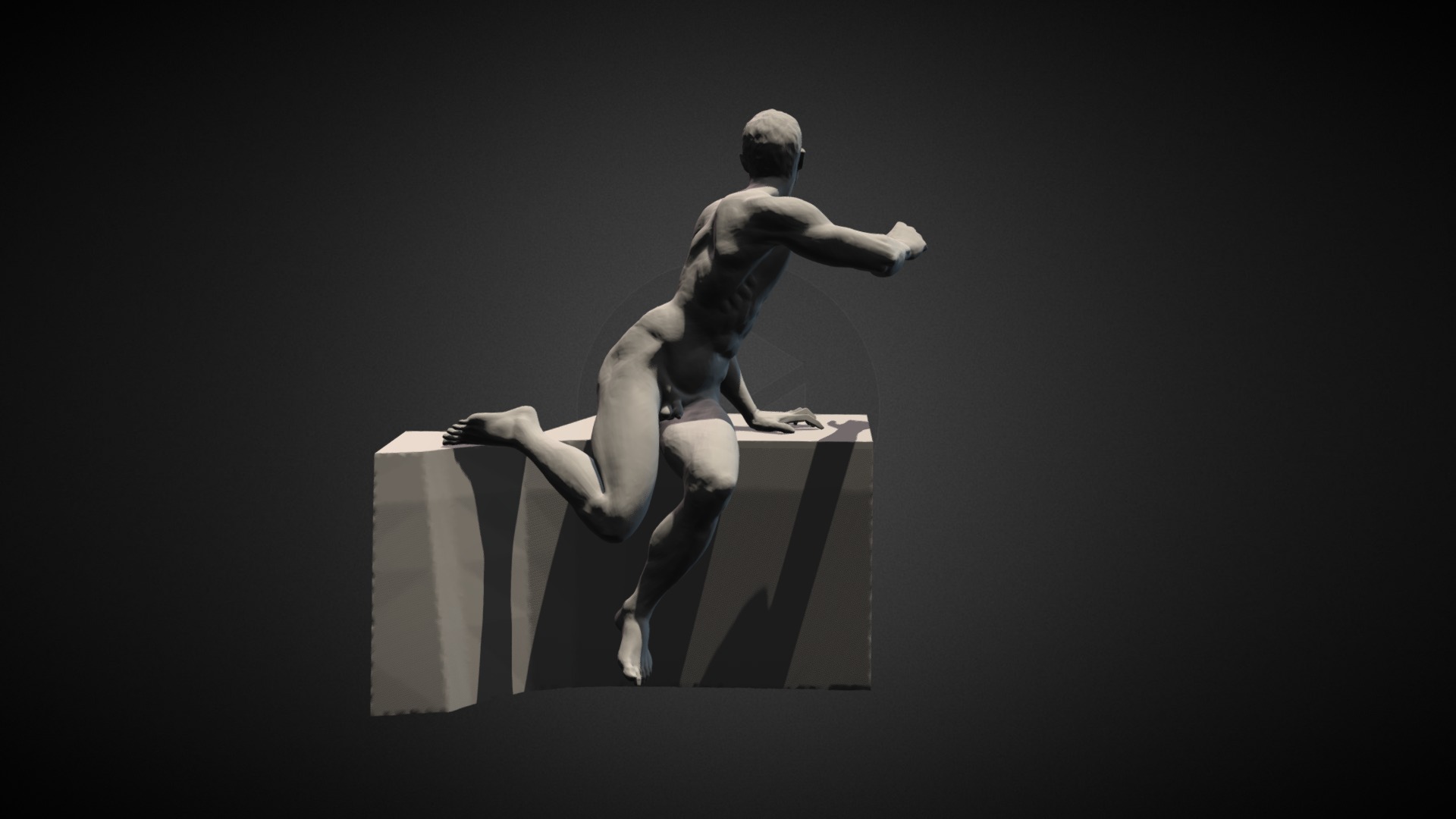 WIP from my sculpture project on three-dimensional transposal of Michelangelo's Battle of Cascina 3d model
