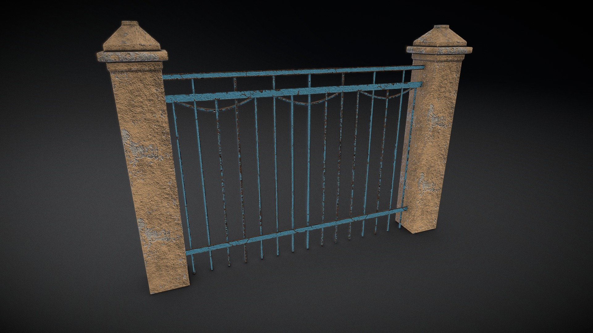 Fence - Buy Royalty Free 3D model by Plutonium.software 3d model