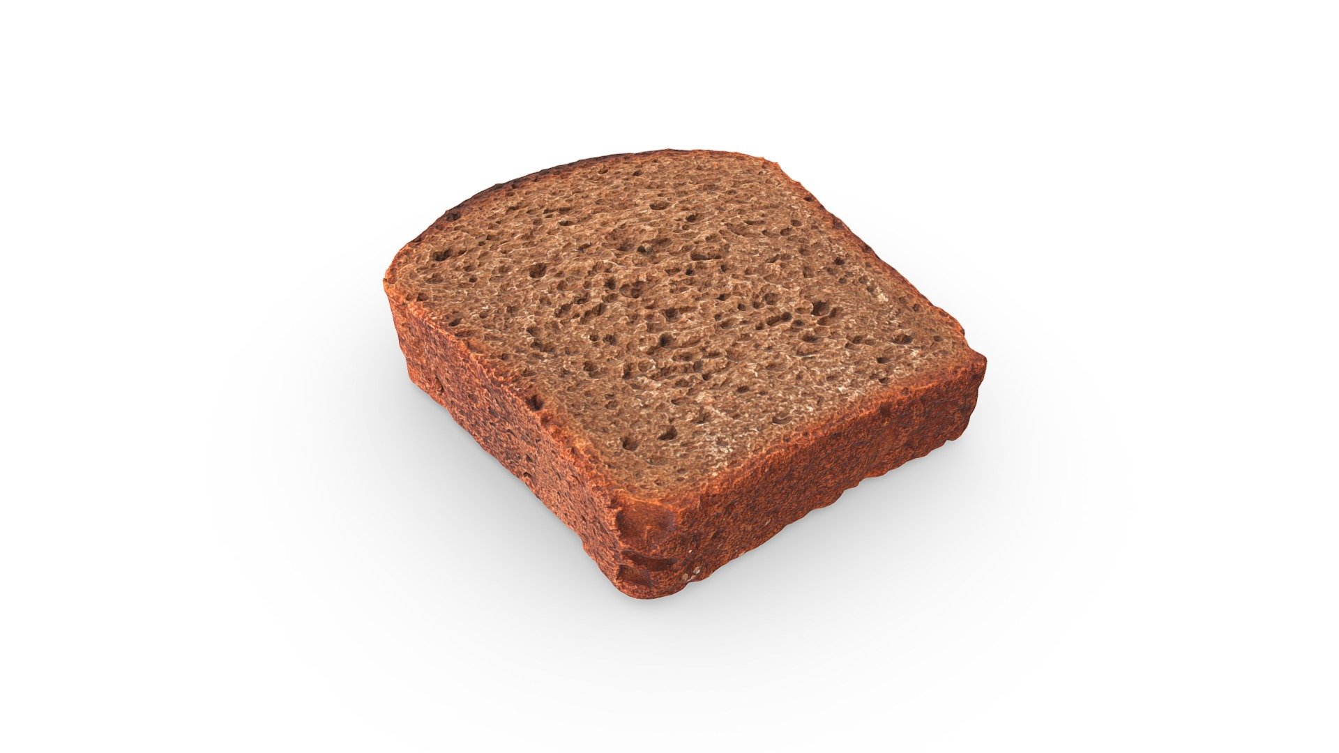 High-poly a slice of rye bread photogrammetry scan. PBR texture maps 4096x4096 px. resolution for metallic or specular workflow. Scan from real food, high-poly 3D model, 4K resolution textures. Additional file contains source PNG texture maps.

Additional texture maps: AmbientOcclusion, BaseColor, Diffuse, Glossiness, Height, Metallic, MetallicSmoothness, Normal, Roughness, Specular, SpecularLevel, SpecularSmoothness 3d model