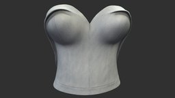 Female Strapless Bustier Top