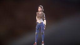 PBR Girl Game Character
