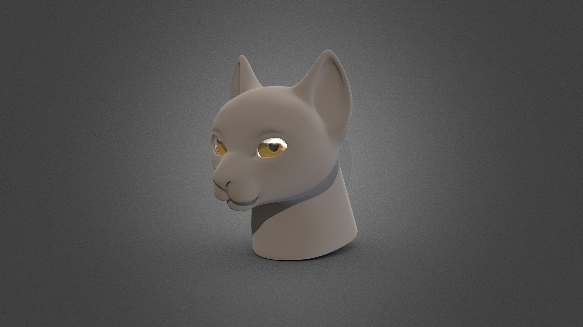 Haven't posted here in a while! Focusing on improving my topology, so I've been modeling quite a few kitties lately. This is one of my neater attempts, so thought I'd post this up here for free download! - Cat Head (February 6) - Download Free 3D model by Lilly! (@LillyanneTr) 3d model