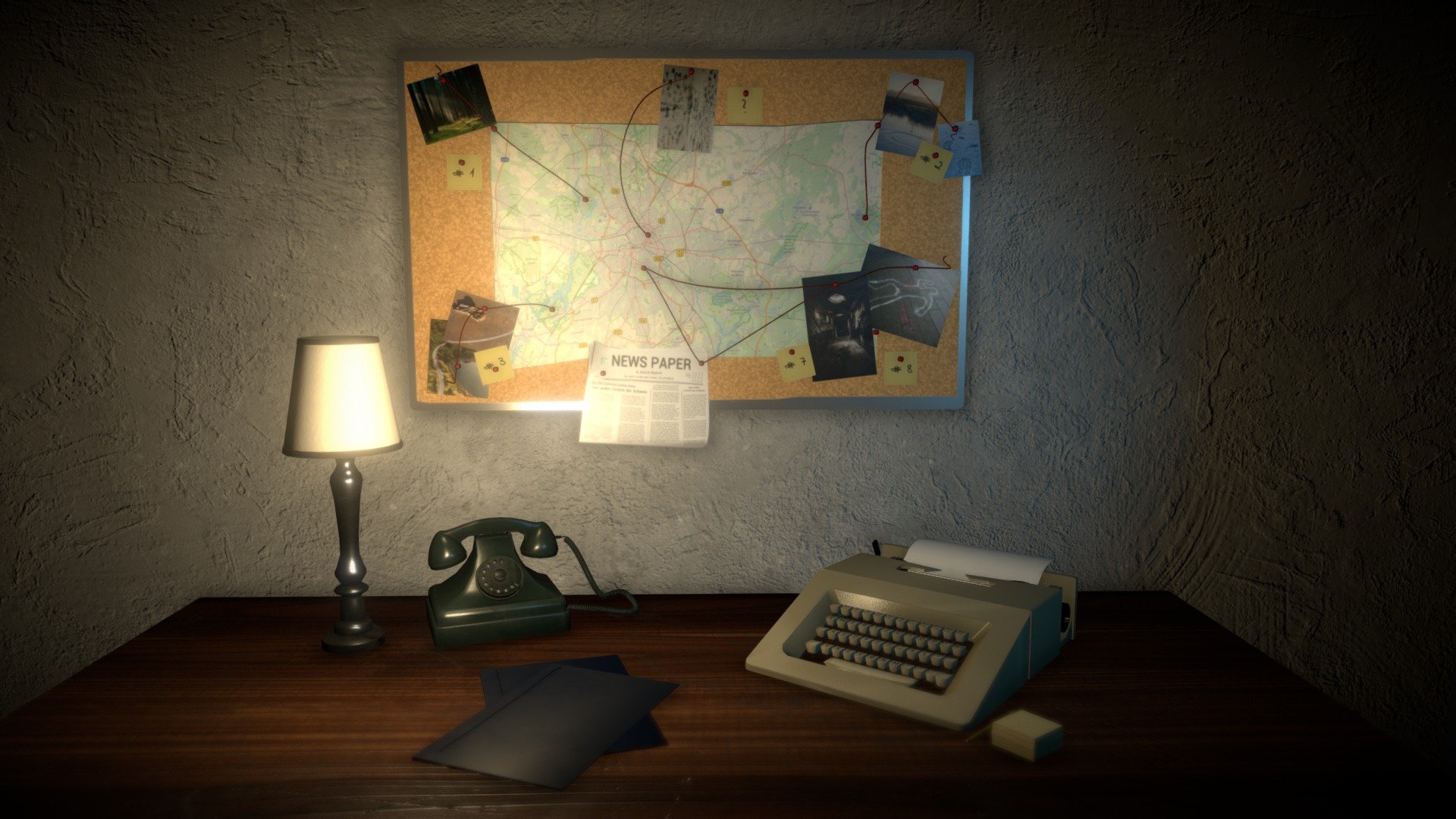 A little scene of an detective office.

Low-Poly assets with 2k and 1k textures 3d model
